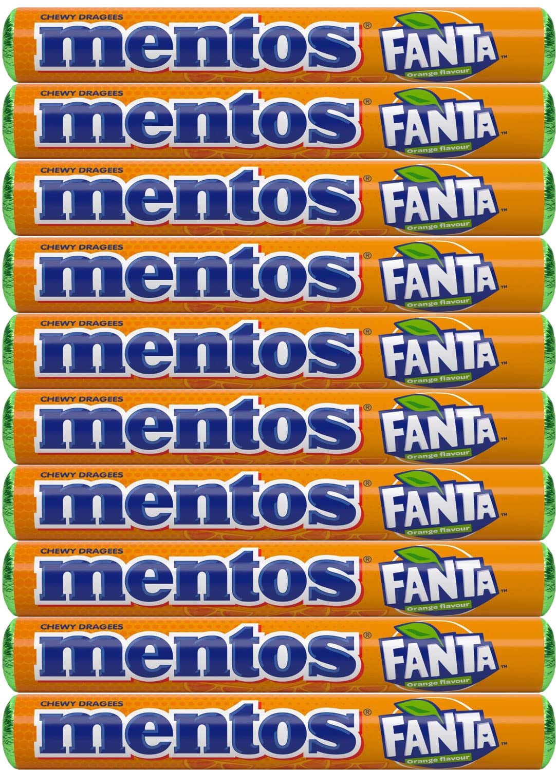 Mentos Fanta Orange candy pack, perfect for on-the-go citrus snacking
