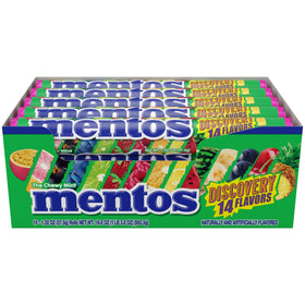Mentos on-office-desk snack for a refreshing break during work.