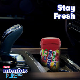 Mentos six-bottle pack offers bulk freshness for daily use.