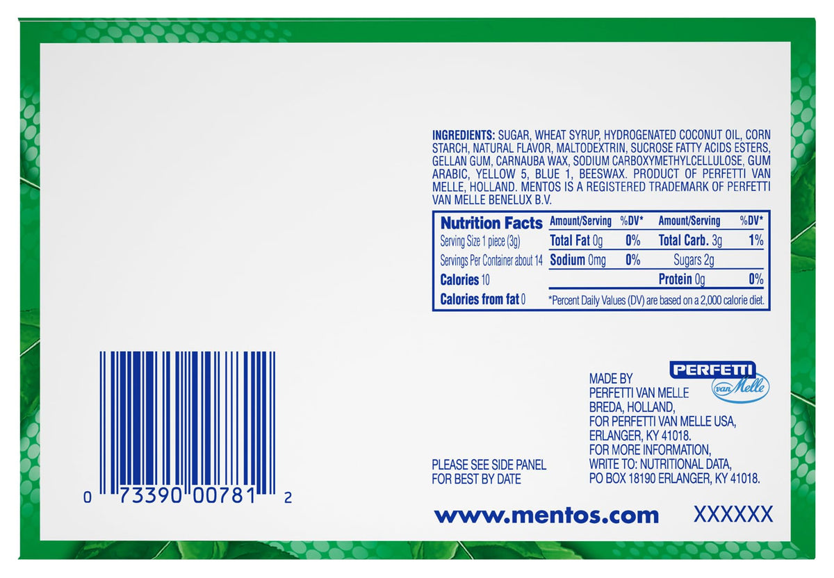 MENTOS 15-roll party pack showcasing bulk supply for events and favors.