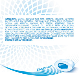 Pocket-size Mentos gum bottle ready for purse or pocket use.