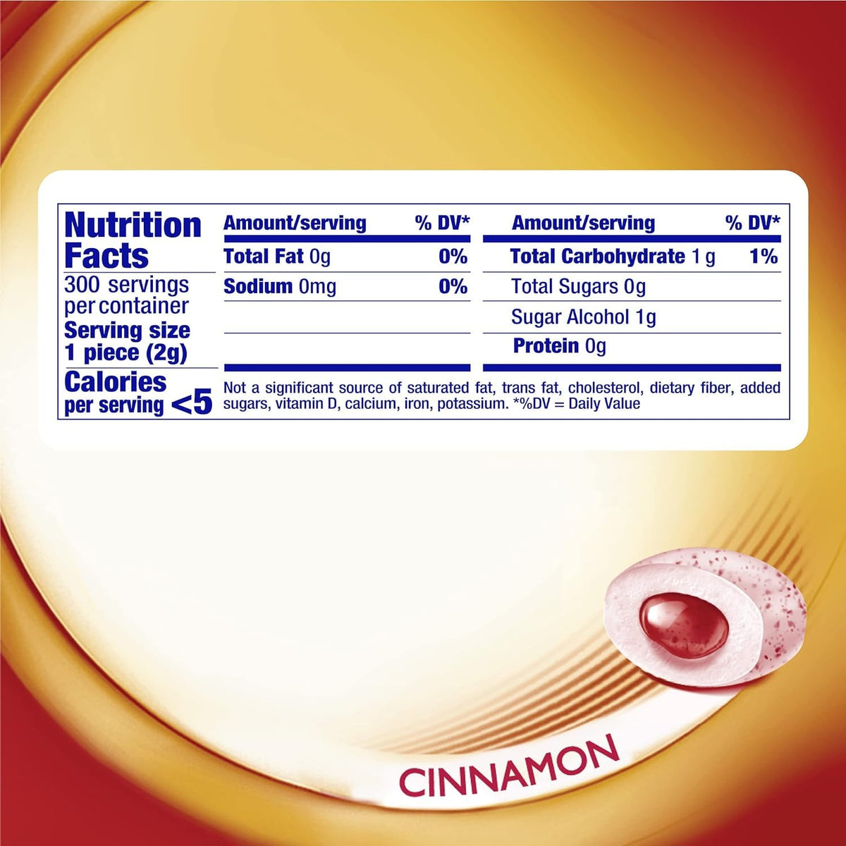 Mentos Pure Fresh Cinnamon gum six-pack display for home or office use