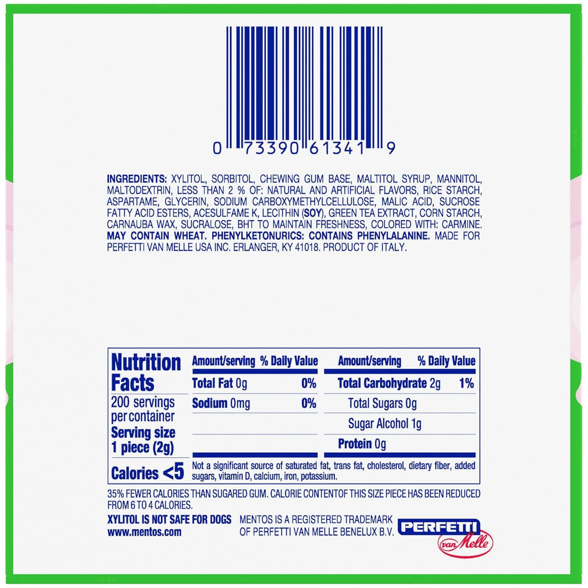 Mentos Pure Fresh Spring Edition bulk pack of four bottles ready for gifting or sharing.