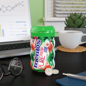 Mentos Pure Fresh Watermelon SugarFree gum bundle display promoting fresh breath
