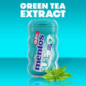 Front-pack Mentos Pure Fresh Wintergreen packaging communicates sugar-free option