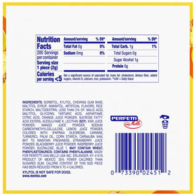 Mentos Sugar-Free chewing gum tropical red fruit lime bulk pack for offices