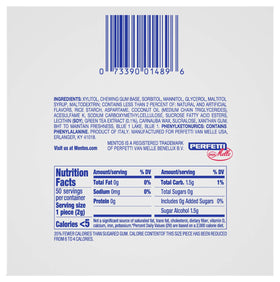 Mentos Sugar-Free Gum Fresh Mint 4x50-piece bulk for stocking stuffers.