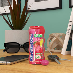 Mentos SugarFree gum on the go, compact freshness for journeys.