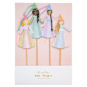 Meri Meri Magical Princess cake toppers with ribbon tassels for celebrations