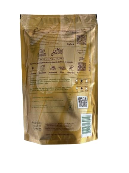Mesa de los Santos organic and Bird Friendly certification label indicating sustainability