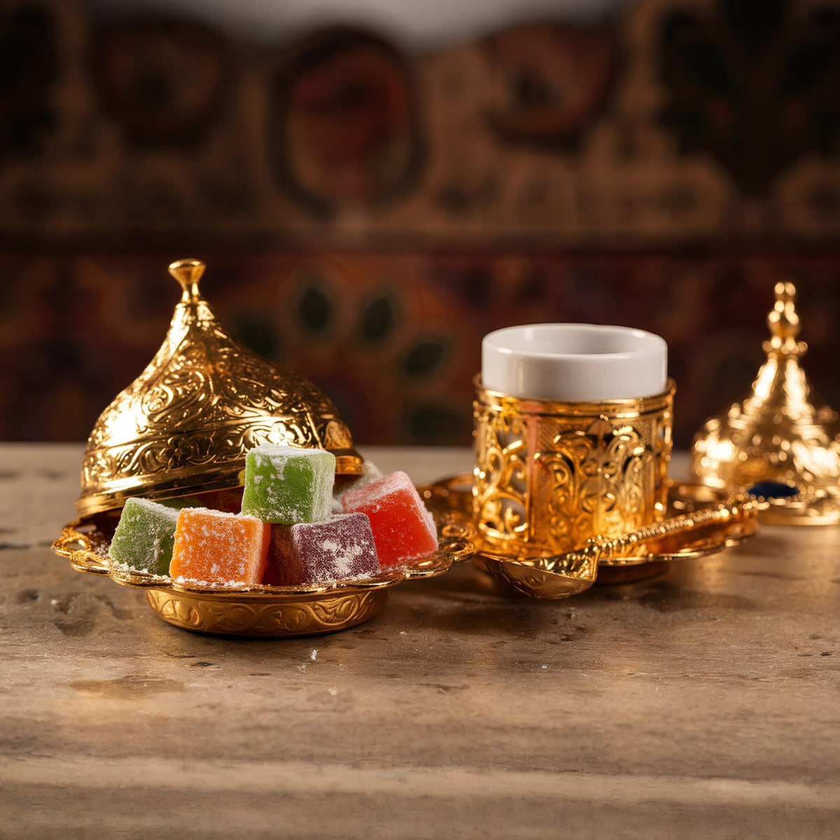 Meşhur Safranbolu Lokumcusu fruity aroma and soft chew evoke Mediterranean dessert vibes.