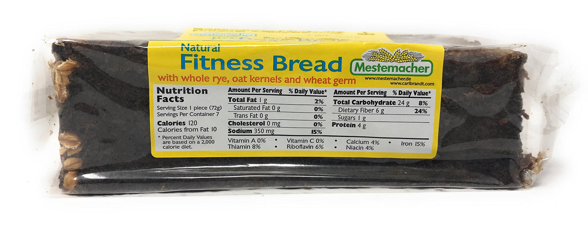Mestemacher Fitness Bread slices ready for quick, fiber-packed lunches.