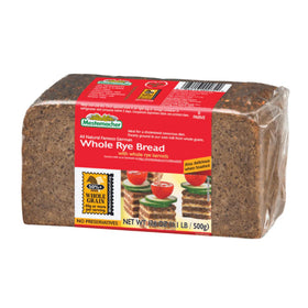 Mestemacher Natural High Fiber bread pack on kitchen counter