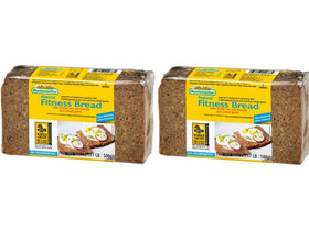 Mestemacher whole grain bread pack of 2, ideal for toasting and fiber-rich meals.