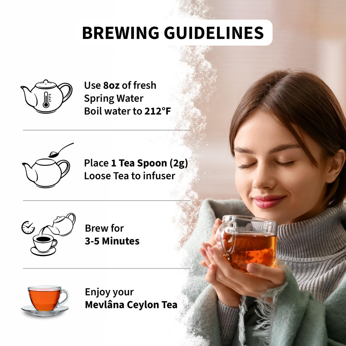 MEVLÂNA pre-portioned loose leaf tea for mess-free brewing.