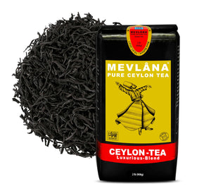 Mevlâna Pure Ceylon Tea Bags bergamot packaging, premium aroma.