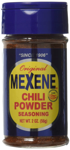 Close-up of Mexene chili powder texture highlighting rich, authentic flavor for chili