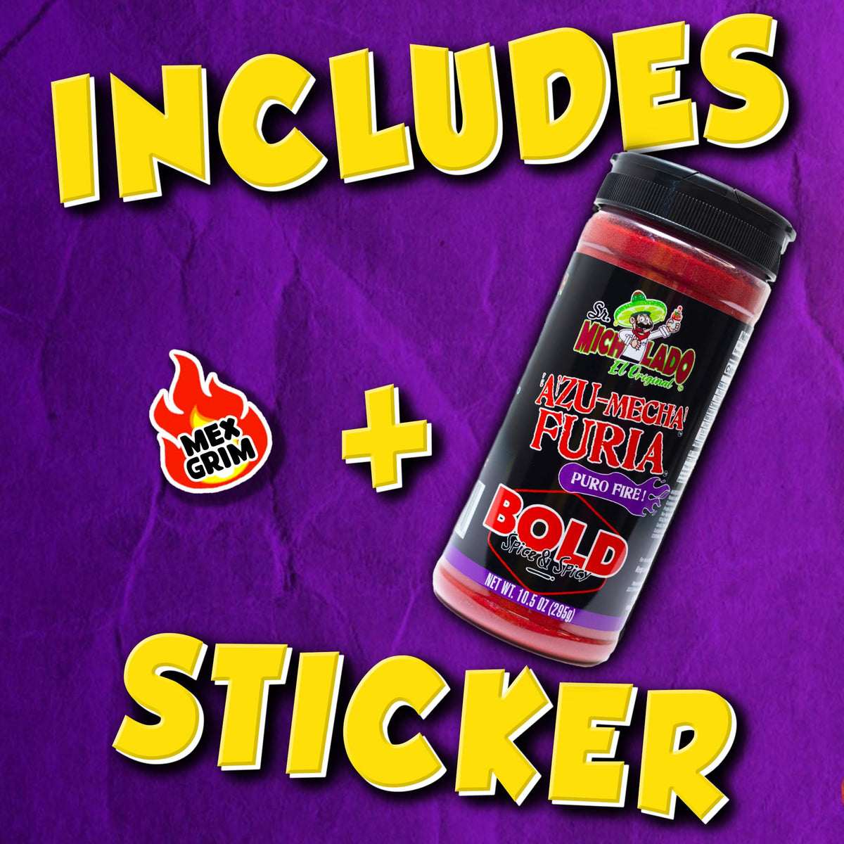Mexgrim Bold Fuego Powder Dust dusting chips for heat and lime flavor