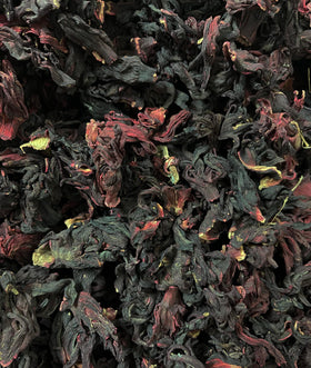 Mexgrim Flor de Jamaica deep red brew shows vibrant color