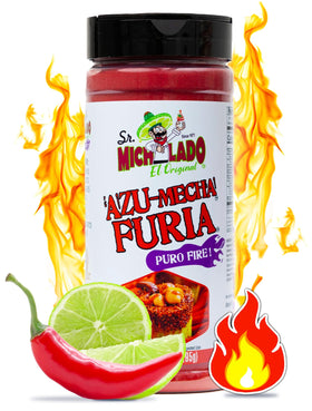 Mexgrim Fuego Powder Dust bottle pour for heat and citrus boost