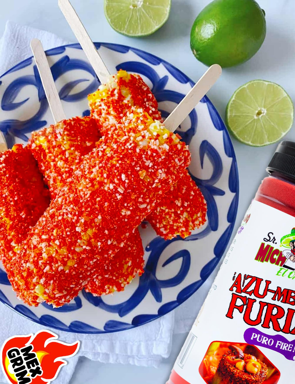 Mexgrim Fuego Powder Dust popcorn spice for zesty snacking