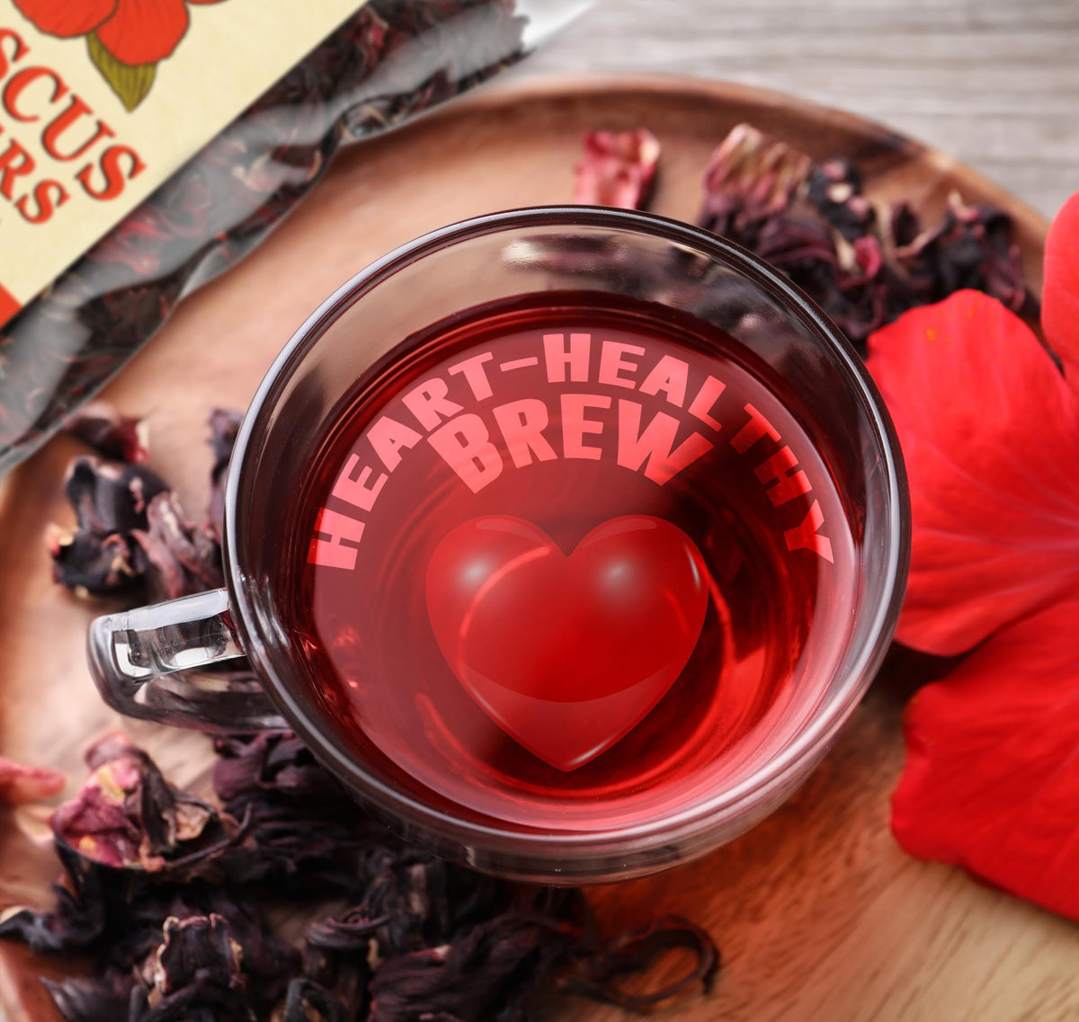Mexgrim Hibiscus iced beverage pour highlights rich hue