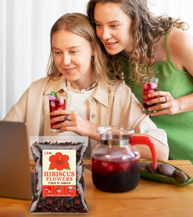 Mexgrim hibiscus for syrups and desserts adds color