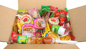 Mexi Mix Box candy assortment front view, ideal for gift ideas.