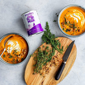 Meyenberg evaporated goat milk culinary uses in recipes and beverages.