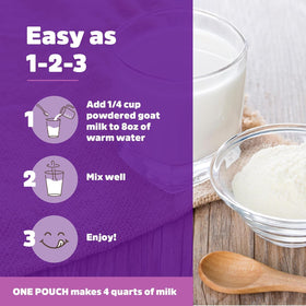 Meyenberg goat milk powder breakfast bowl demonstrates a creamy start to the day.