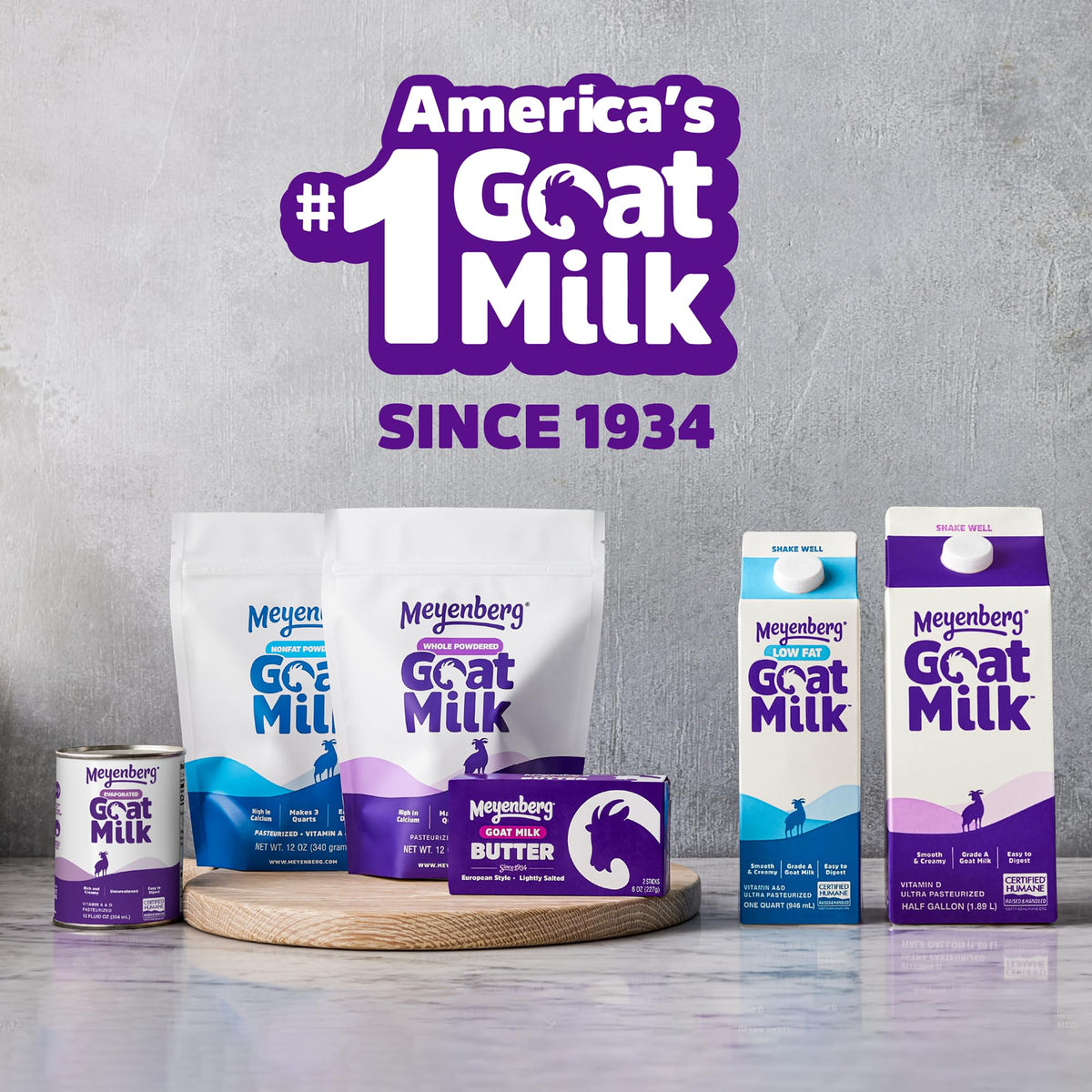 Meyenberg goat milk powder poured over cereal for creamy breakfast