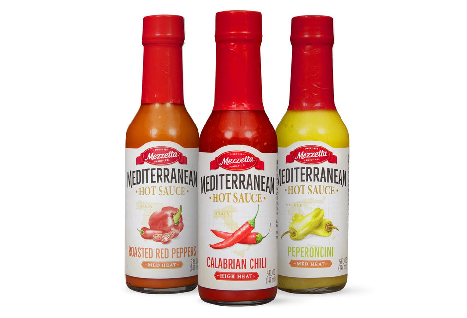 Mezzetta hot sauce sampler peperoncini jar showcases versatile flavor options for meals.