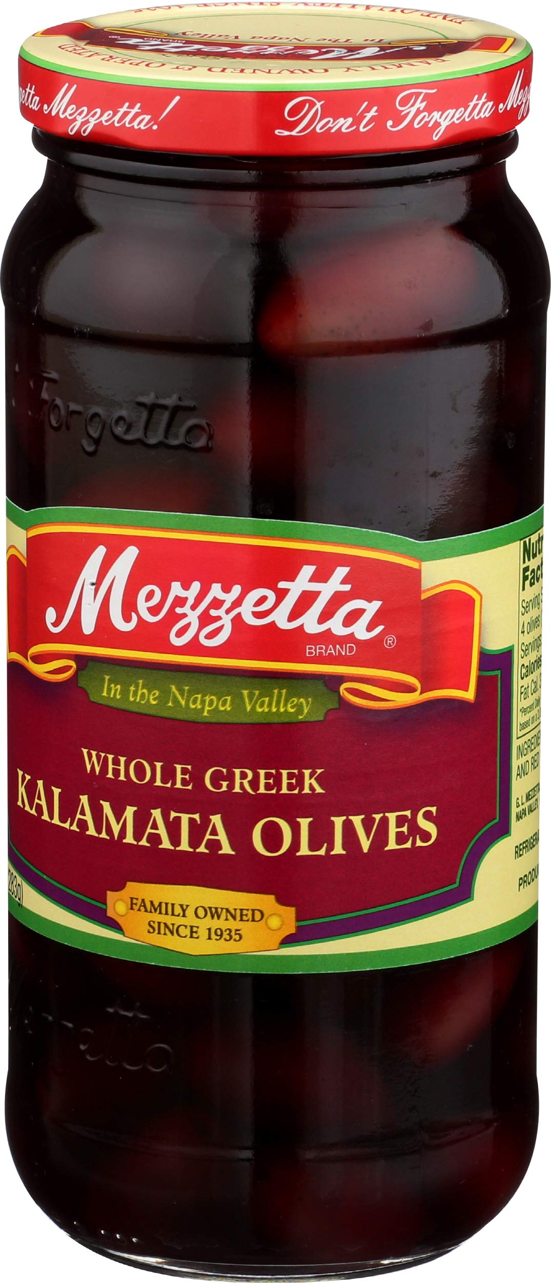 Mezzetta Kalamata olives on an antipasto platter for Mediterranean entertaining.