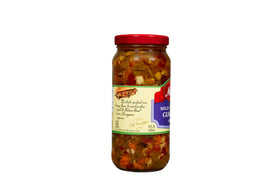 Vibrant peppers in Mezzetta Mild Giardiniera add color and crunch.