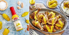 Mezzetta Peperoncini Sauce on chicken plate adds savory, zesty flavor.