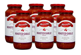 Mezzetta Roasted Garlic Marinara jar: rich, homemade-style flavor for weeknight pasta.