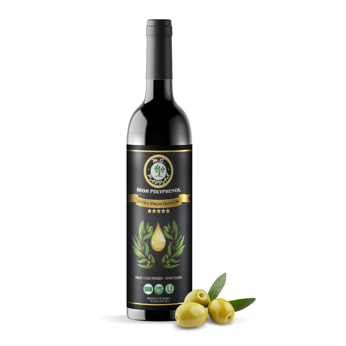 M.G. PAPPAS EVOO bottle boosts salads and dipping