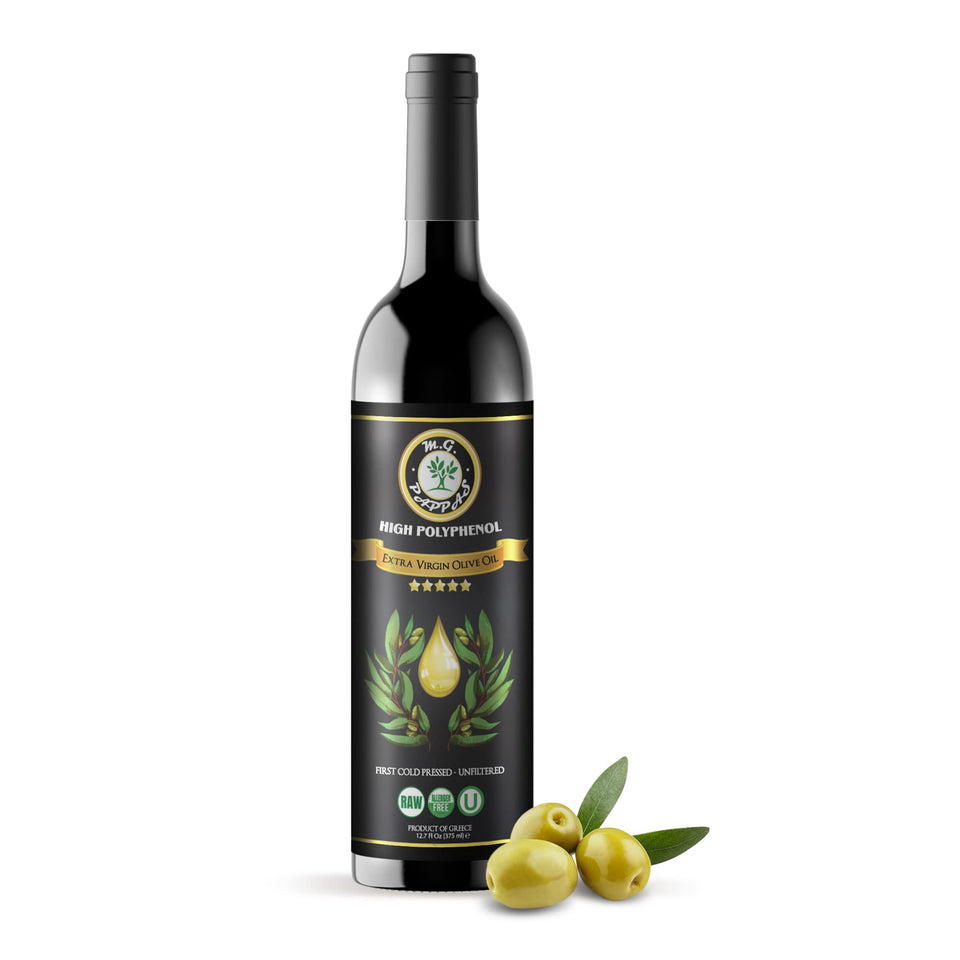 M.G. PAPPAS EVOO bottle boosts salads and dipping