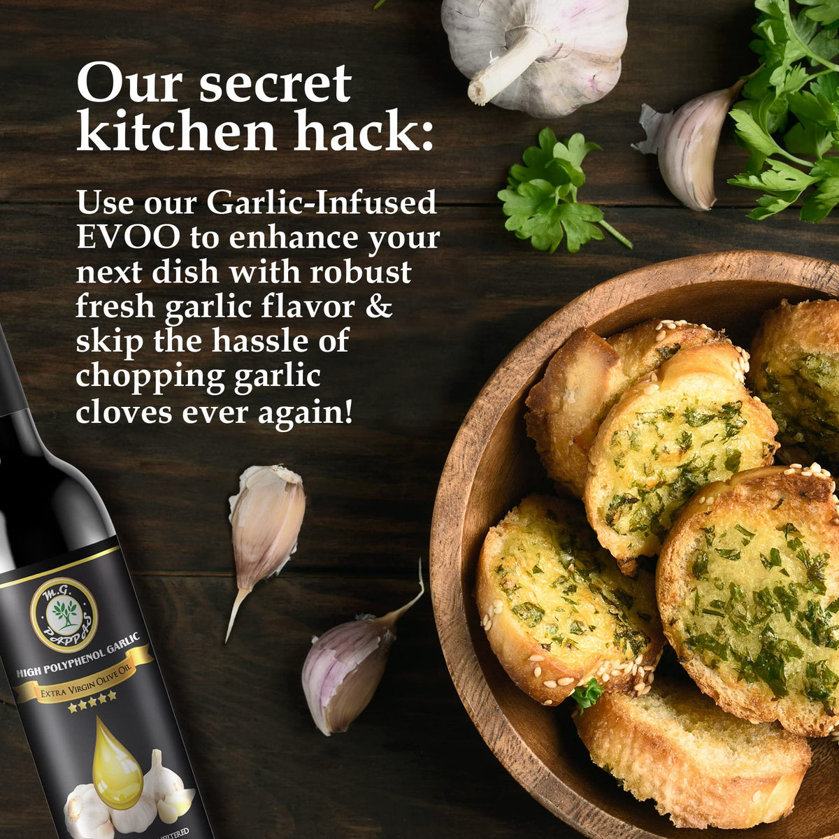 M.G. PAPPAS gift bottle for gourmet dinners