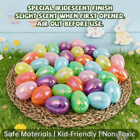 MGparty iridescent finish catches light for eye-catching displays.