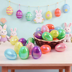 MGparty snap-closure eggs stay secure, contents safe during outdoor hunts.