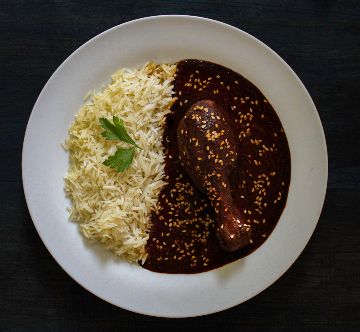 Mi Mole Rojo Oaxaca ceramic bowl — traditional serving look enhances every tasting.