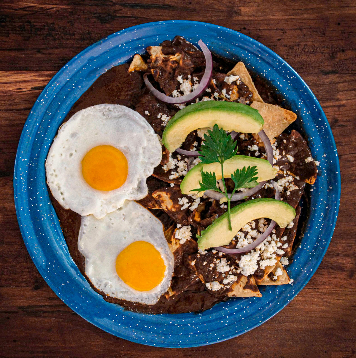 Mi Mole Rojo Oaxaca spoon dip — ideal for stirring in sauces and dipping tortillas.