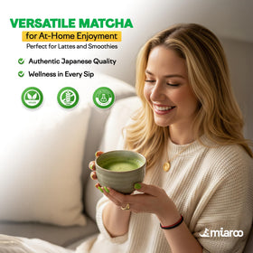 Miaroo matcha used in baking for colorful desserts