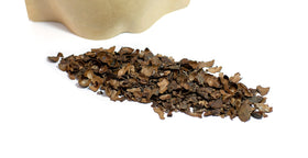 MiCacao cacao tea cup amber brew — soothing aroma for evenings.