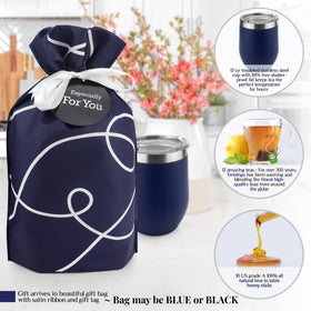Michael Grace Gifts vacuum insulated tea mug keeps tea hot for hours