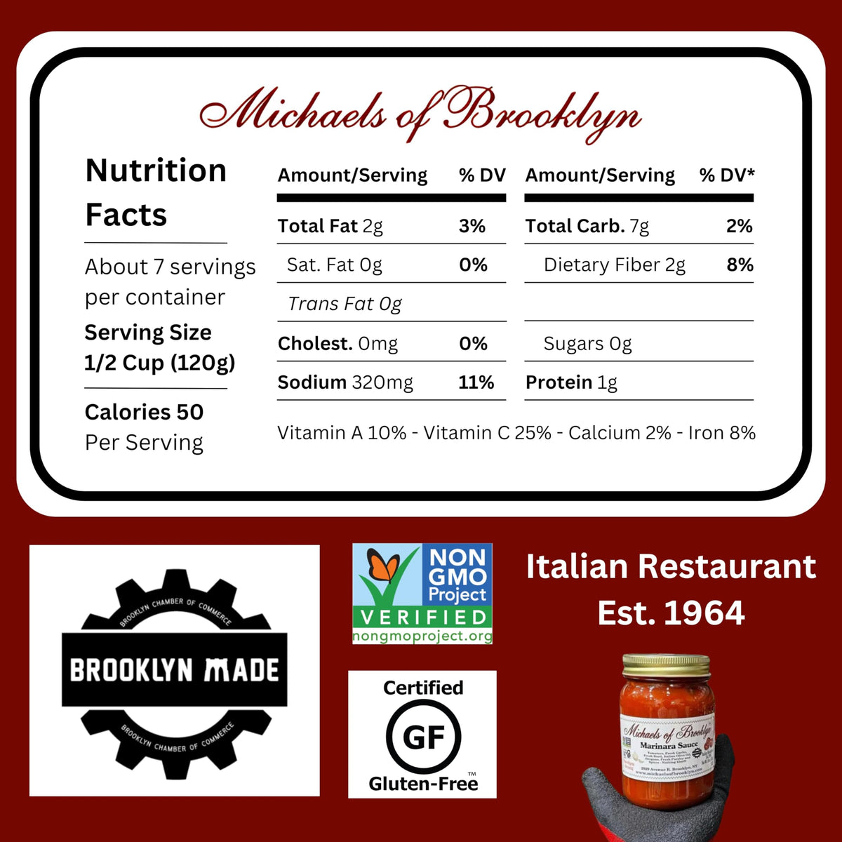 Michaels of Brooklyn Arrabbiata sauce close-up highlighting sun-ripened tomatoes and peppers for bold flavor.