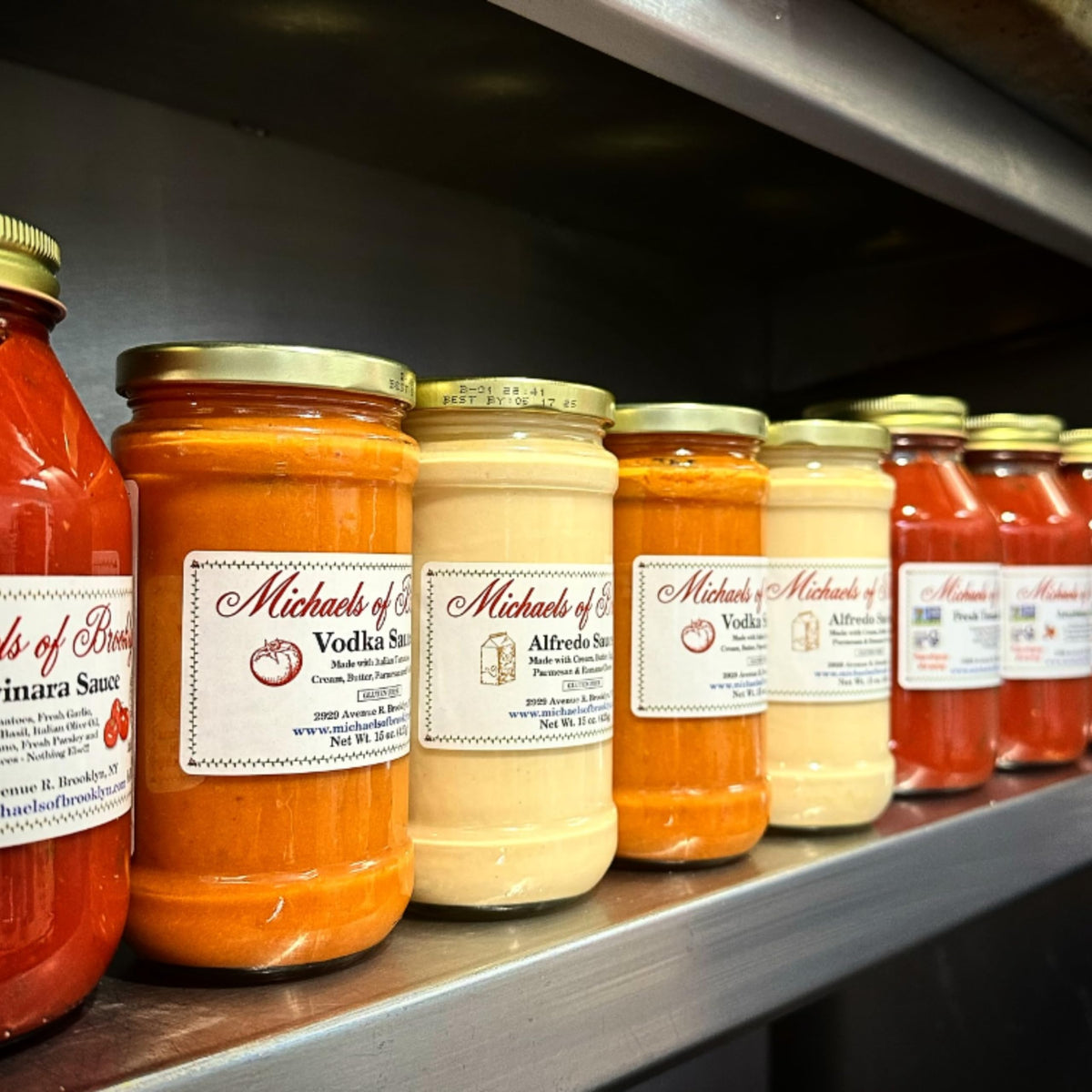Jar back label highlights gluten-free and non-GMO attributes for informed shoppers.