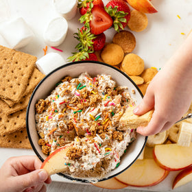 Eco-friendly packing materials cushion fresh granola.