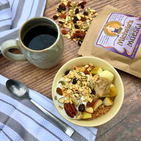 Michele's Toasted Muesli as a parfait topping for yogurt or oats.